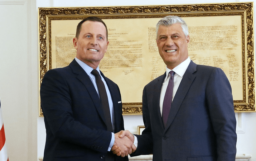 Grenell  Perëndimi e do Thaçin në Kosovë  kriza politike është e krijuar nga Kurti
