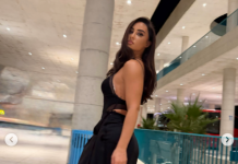 Xhensila Myrtezaj shkëlqen me fustan të zi