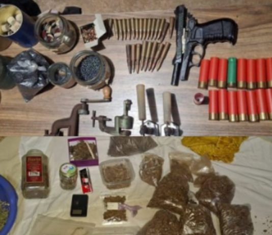 Dy bastisje në Bërnjarcë, arrestohen dy persona – drogë, pistoletë dhe municion të sekuestruar