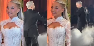 Pamje nga dasma e Kushtrimit dhe Aurorës – mahnisin me paraqitjen elegante