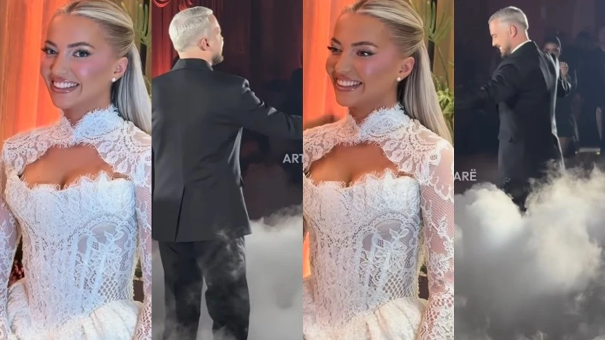 Pamje nga dasma e Kushtrimit dhe Aurorës   mahnisin me paraqitjen elegante
