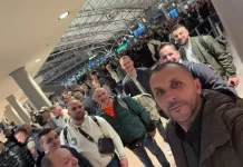 Mërgimtarë shqiptarë nga Evropa mbërrijnë në Bërvenicë për të votuar në zgjedhjet e nesërme