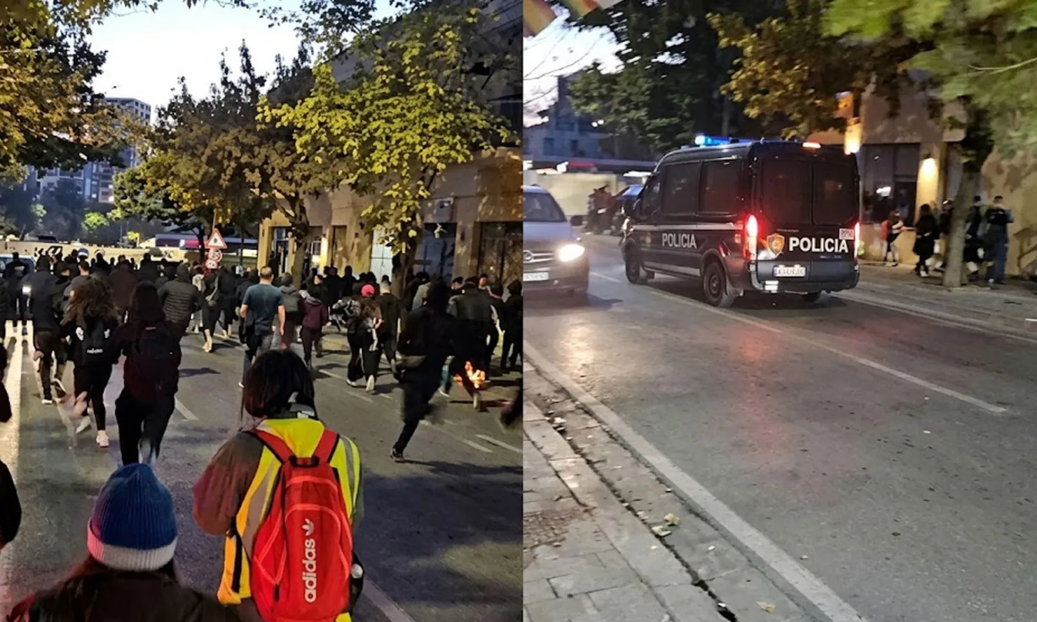 Mbrëmja rikthen sërish tensionet  policia vihet me makina në ndjekje të protestuesve